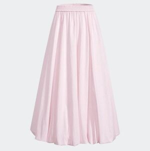 Kuose Pink Striped Bubble Skirt